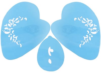 Aqua schmink sjabloon fantasy prinses