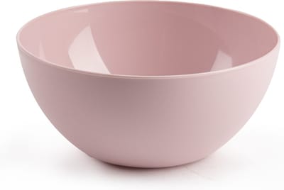 Plasticforte kommetjes - dessert/ontbijt - kunststof - D17 x H8 cm - roze - BPA vrij - schaaltjes
