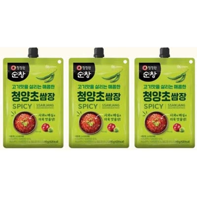 CHUNG JUNG ONE Ssamjang (Origineel/Pittig Cheongyang), 190g (3 opties) Spicy x 1PCS yellow
