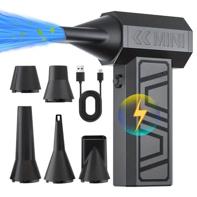 Oplaadbare reinigingsblazer Turbo Jet-ventilator 105000 RPM Auto sneeuw blazen 4 versnellingen verstelbaar draagbaar
