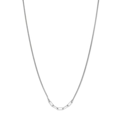 zilver gerhodineerd collier 3,6 mm 40 + 5 cm 1338556