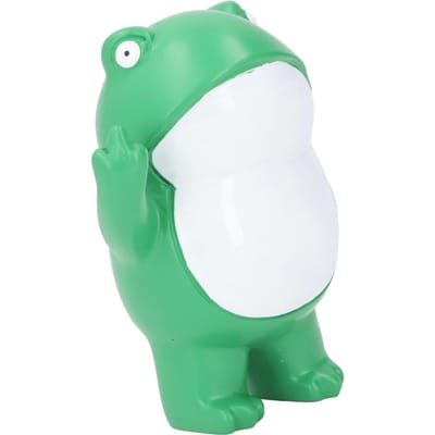 Kikker Beeldjes Realistisch Grappig Schattig Hars Opstandige Kikker Beeldjes voor Bureau Tuin Decoratie Cadeaus white