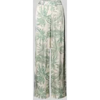 regular fit wijdte broek van pure viscose