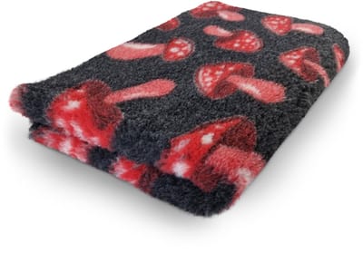 Vet Bed Mushroom - Antislip Hondenmat - 2 Stuks - 75 x 50 cm - Beige - Waterafstotend - Latex Antislip - Benchmat Hond - Hondendeken - Hondenkleed - Machinewasbaar