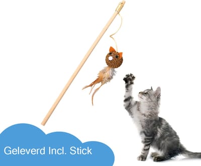 Katten speeltjes Catnip Katten Speelgoed Kattenspeeltjes Katten Hengel Bal Met Catnip – Bruin
