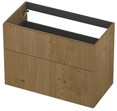 INK - Onderkast 2L A-sym Fin. Gefr. Tbv Greep - 900x450x650 Mm - Natur