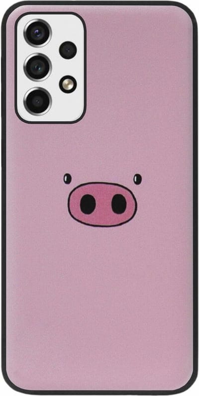 ADEL Siliconen Back Cover Softcase Hoesje Geschikt voor Samsung Galaxy A73 - Biggetje