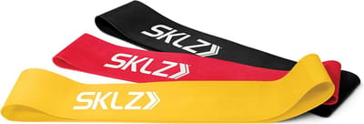 SKLZ Mini Bands - Resistance Bands - Weerstandsbanden - Set van 3 - Licht / Medium / Stevig - Geel / Rood / Zwart