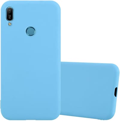 Cadorabo Hoesje geschikt voor Huawei Y6 2019 in CANDY BLAUW - Beschermhoes gemaakt van flexibel TPU silicone Case Cover