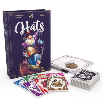 Hats – Strategisch Kaart- en Verzamelspel – Mad Hatter Thema – Bordspel voor 2–4 Spelers – ThunderGryph Games
