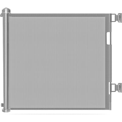 Barrière Portail Robuste Protection Enfants Verrou Rotatif Barrière Bébé pour Balcon Salle de Bain Escalier gray