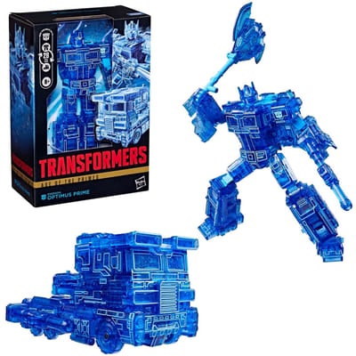 Transformers Age of the Primes Energon Optimus Prime, Voyager Class 17 cm Converting Action Figure, Robot Toys, 8+