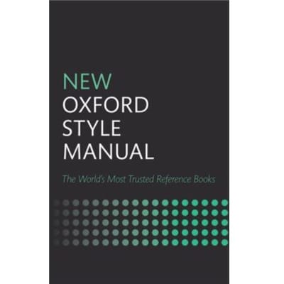 New oxford style manual