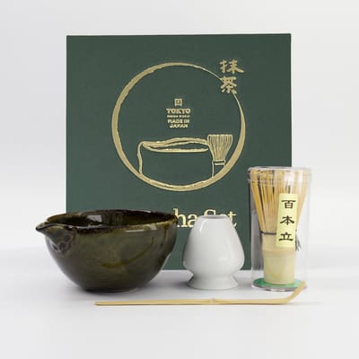 Matcha – Giftset – Amano – Oribe – Green – 14.5 x 6.5 cm – 4 pcs