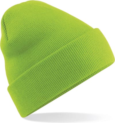Basic winter muts Lime groen