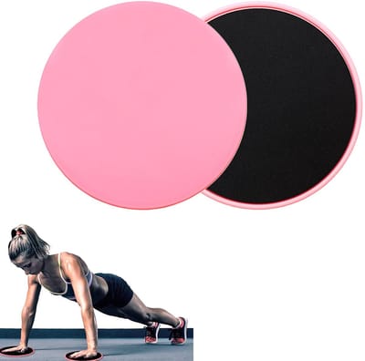 carmdering - Glijplaten - Glijdiscs - Fitness Accessoires - Dubbelzijdig Ontwerp Voor Verschillende Ondergronden - Verbeterd Flexibiliteit En Stabiliteit - ABS + EVA-Schuim - Slijtvast En Robuust Materiaal - 2 Stuks