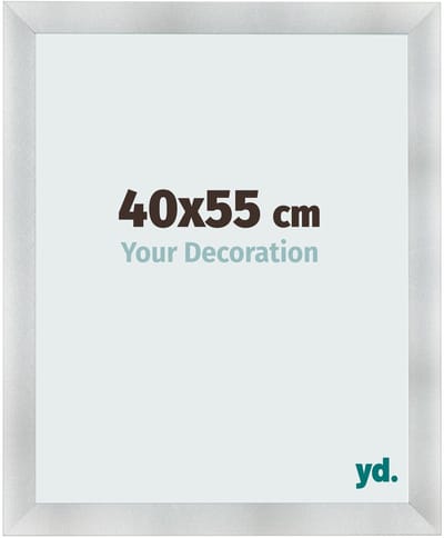 Your Decoration - Fotolijst 40x55 cm - MDF - Aluminium Geborsteld - Pisa