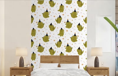 Behang - Fotobehang Design - Jongens - Draak - Kinderen - Breedte 140 cm x hoogte 220 cm