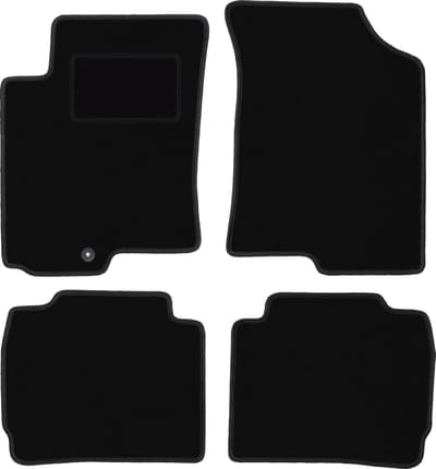 Zwarte veloursmatten voor: Hyundai Accent MC hatchback, sedan (2005-2011)