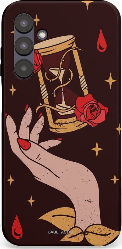 Casetastic Hoesje Geschikt voor Samsung A25 - Stijlvolle Beschermende Duo-layer Case - Magische Hand Roos