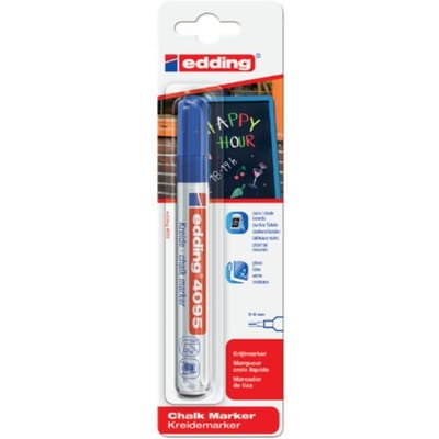 Krijtstift edding 4095 rond blauw 2-3mm blister | Blister a 1 stuk