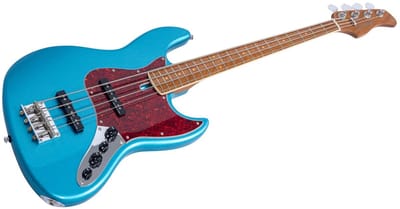 Sire V7VN A4/TP Marcus Miller 4-snarige Actieve Vintage Basgitaar Tide Pool met Elzen Body en Heritage-3 Preamp