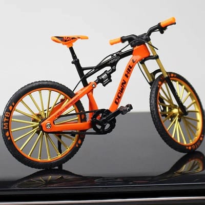 1:10 Mini Legering Fietsmodel Gegoten Metaal Vinger Racen Mountainbike Opvouwbare Fiets Ornamenten Collectie Speelgoed Voor Kinderen