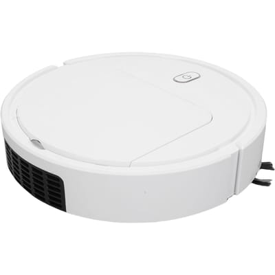 Aspirateur Robot et Laveur Aspiration 1200Pa Balayage Automatique Évitement Intelligent des Obstacles Aspirateur Robot Silencieux pour la Maison white