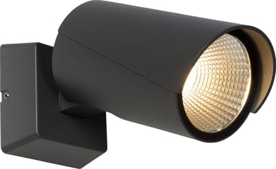 Lucide MANAL - Wandspot / Wandlamp Binnen/Buiten - LED - 1x13W 3000K - IP65 - Antraciet
