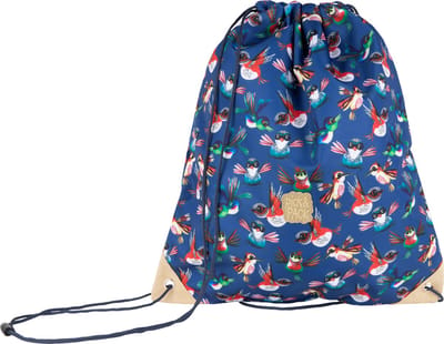 Pick & Pack Vogels Gymtas, Zwemtas - Donkerblauw