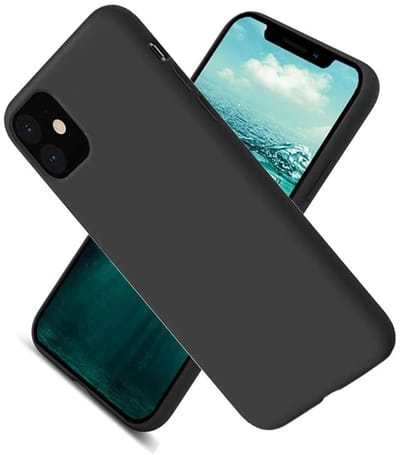 Nano Hoesje siliconen Backcover - Soft TPU case Geschikt voor iPhone 12 Pro Max (6.7 inch) - Zwart