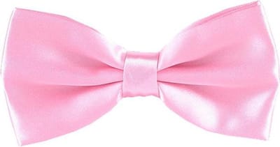 Fako Fashion® - Vlinderstrik - Vlinderdas - Satijn - 12.5cm - Lichtroze