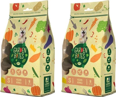 Garden Bites Vegan Bones Hondensnack Glutenvrij - S - 8 stuks - per 2 zakjes