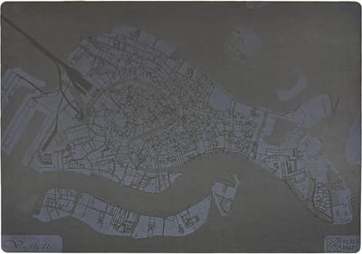 Place Maps Placemat Stadskaart Gent - Kunstleer - Cacaobruin - 1 Stuk