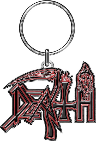 Death Human Logo Sleutelhanger zwart-zilverkleurig Zink - Band merch, Bands