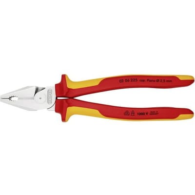 Knipex 02 06 225 VDE Kracht-combitang 225 mm DIN ISO 5746, DIN EN 60900