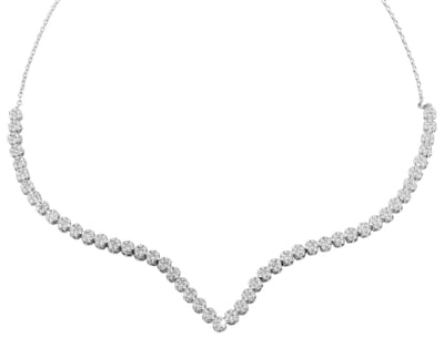 AKZENT Akzent damesketting "Danjana" van 925 Sterlingzilver, gerhodineerd, duurzaam
