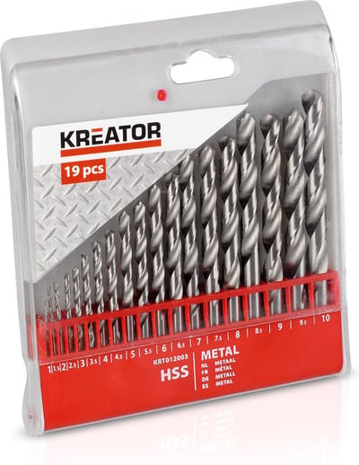 Kreator  KRT012003  Metaalboren -  19 delige set - 110mm