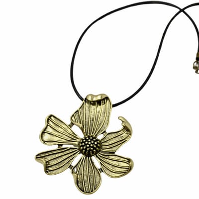 Ketting Bloem-goudkleur-45 cm - Charme Bijoux