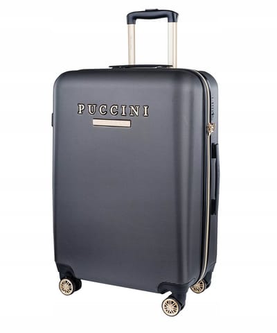 Puccini Los Angeles Koffer Zwart ABS - Middelgrot, 69cm, 61L