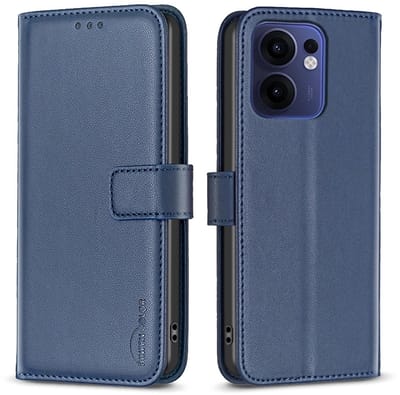 BINFEN Hoesje - Geschikt voor OPPO Reno13 F / FS 5G Hoesje - BINFEN Color Book Case - Blauw