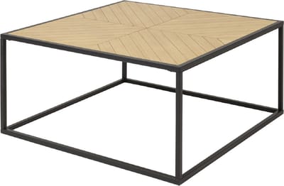 Ortiz|Bijzettafel 90 cm in Veener Nature Zwart