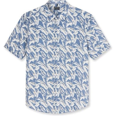 OLYMP Casual Overhemd, Regular Fit, Kent, Blauw