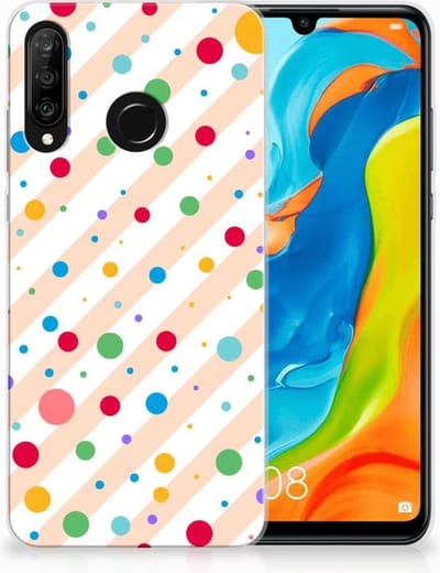 Huawei P30 Lite TPU bumper Dots
