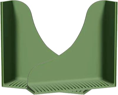 Badkuip Waterbeschermer - Douche spatklep - Water insluiten - Sterke zuignappen - 25x24x8 cm - Grijs