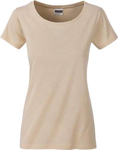 James and Nicholson Dames/dames Basic Organic Katoenen T-Shirt (Steen)
