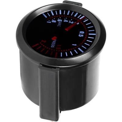 12V Universele 52mm 2,05 inch Gemodificeerde Waarschuwingsfunctie Turbo Manometer Auto Instrument