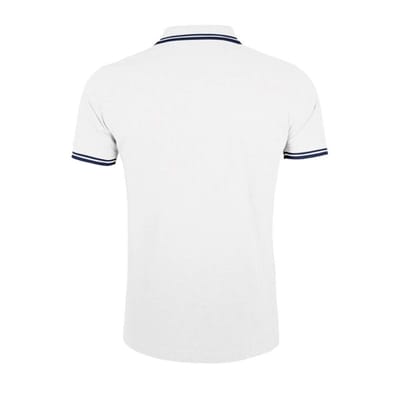 SOLS Heren Pasadena Poloshirt (Wit/Zwaar)