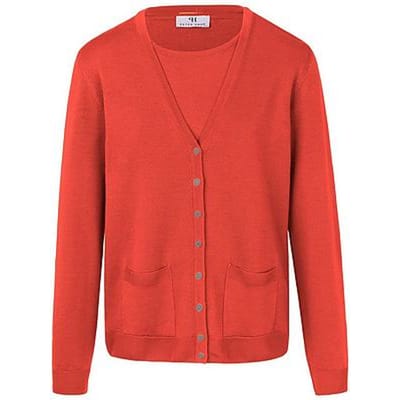 Twinset 100% scheerwol Van Peter Hahn rood
