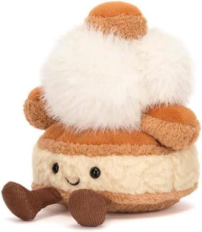 Pluche St Honoré - Zacht Pluche Speelgoed - Knuffelen en Decoratie - Handgemaakte Details - 14 cm - Groen
